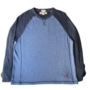 Tommy Bahama Men’s Long Sleeve Screw Neck T-shirt size L/G, Blue